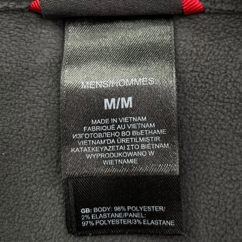 The North Face Pullover Men's M Red Grey FlashDry 1/4 Zip